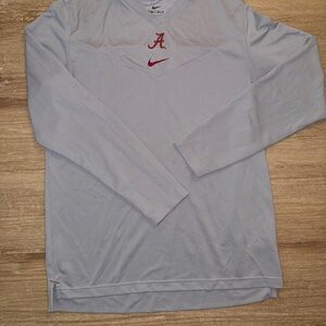Alabama Nike Men's Light Gray Long Sleeve Tee